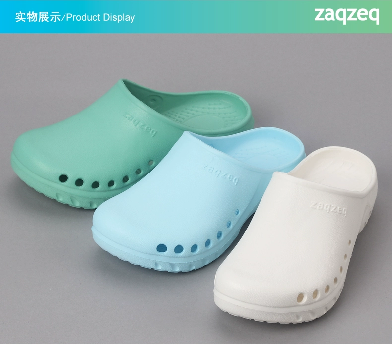 Surgical shoes studio slippers for women breathable non-slip toe-cap slippers nurse shoes experimental hole shoes for men doctors