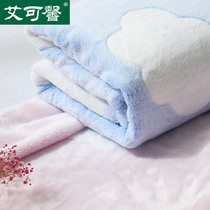Small Blanket Summer Thin Lunch Break Towel Blanket Quilt Office Nap Blanket Single Coral Fleece Air Conditioning Blanket