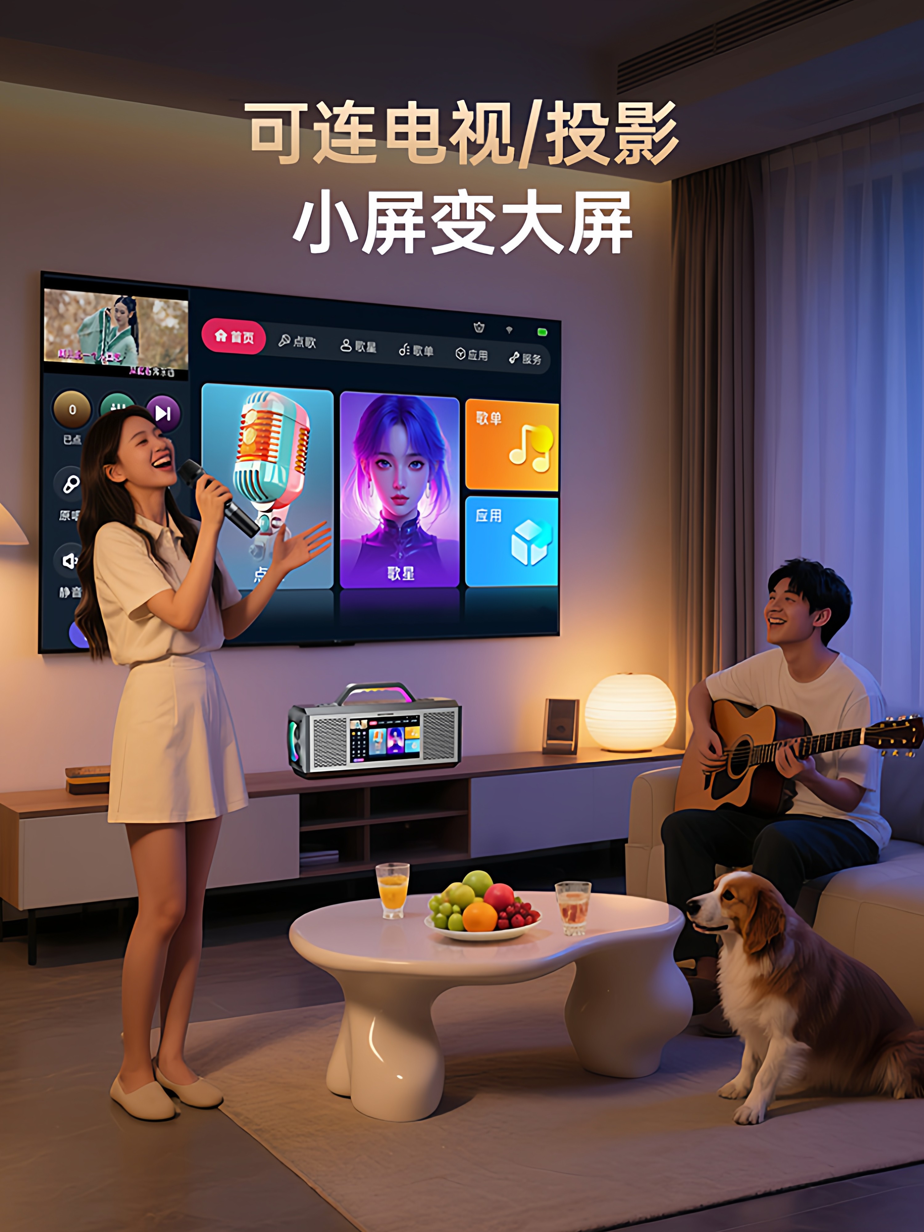 Westin E3 Home Karaoke Audio Set, Home Outdoor Karaoke All-In-One Machine, Living Room Karaoke Complete Set