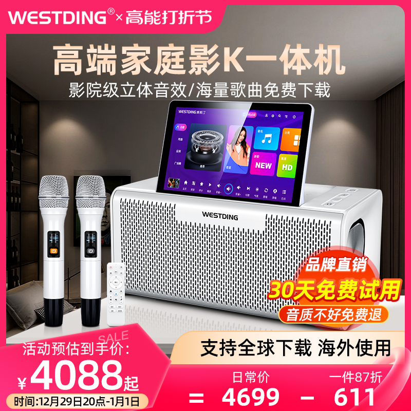 Wiestin 350 Home Ktv Cinema Sound Point Song All-in-one Karaoke Outdoor K Song Speaker Singing Machine-Taobao