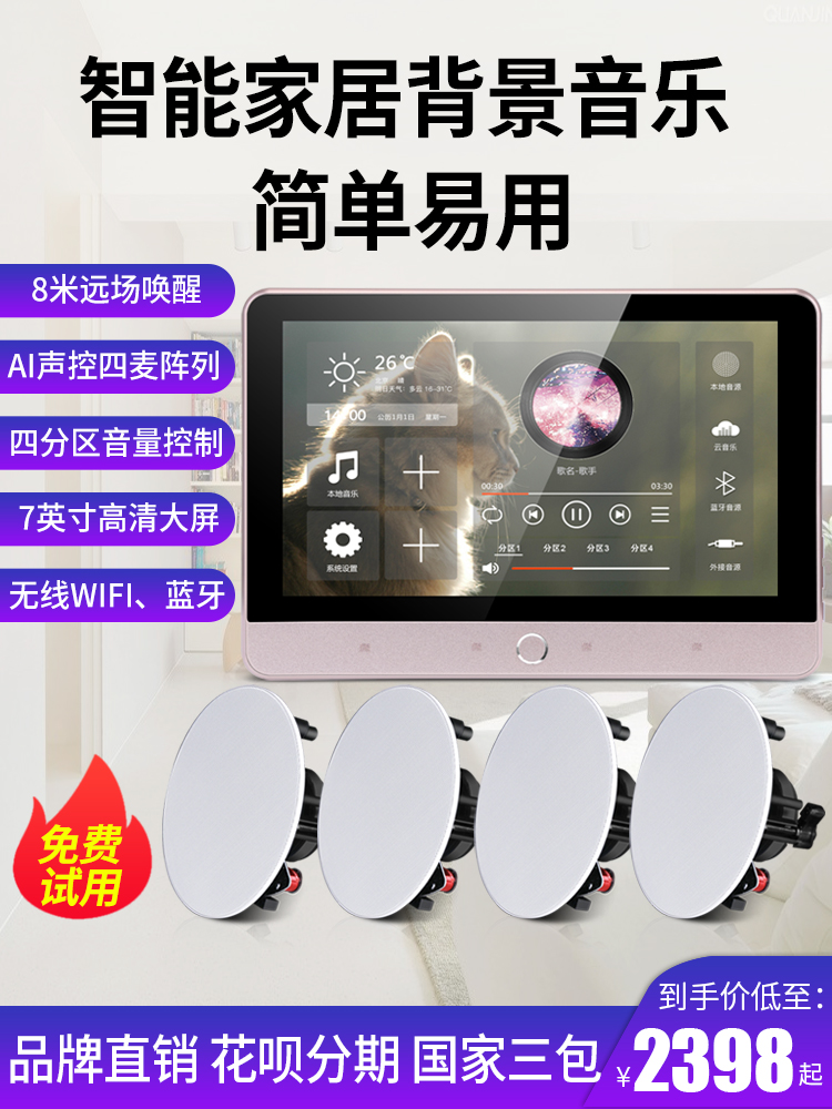 Westin XT9 smart home background music host Family whole house system set Suspended ceiling sound controller