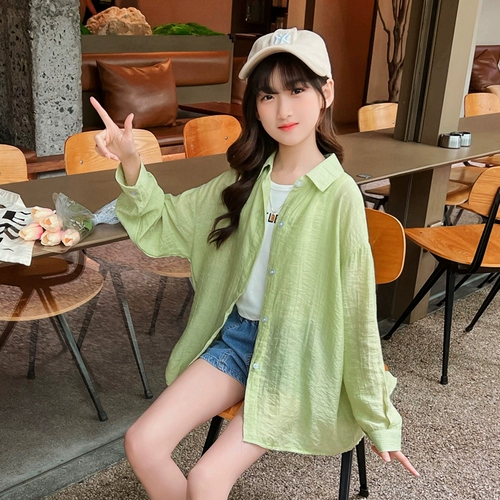 Солнцезащитный крем, легкая и тонкая дышащая одежда для защиты от солнца, летняя детская рубашка, ветровка, УФ-защита