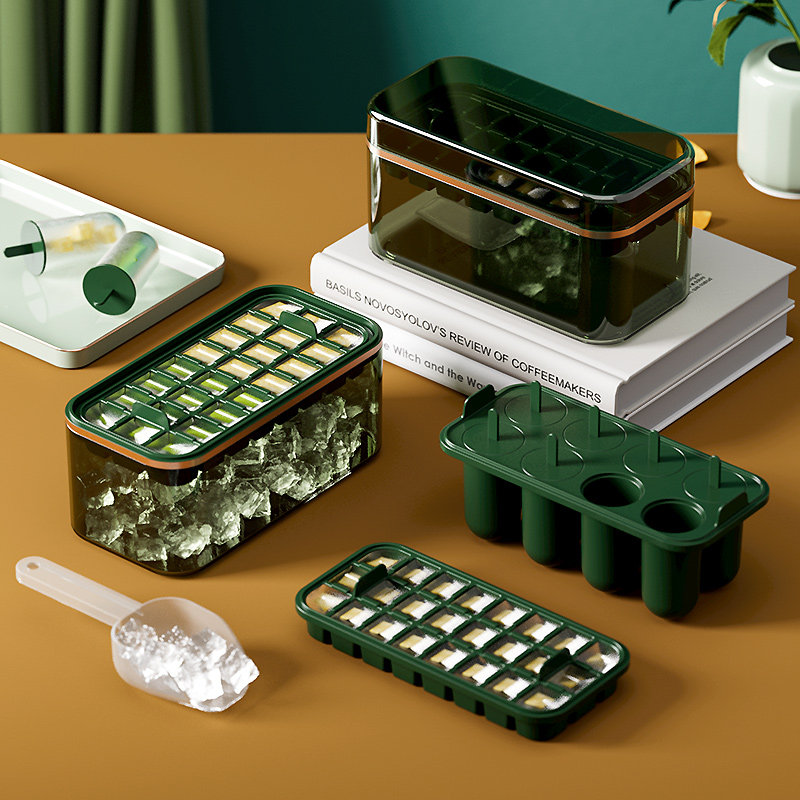 Ice Cubes ice cubes Mould small pieces of silicone gel Home ice-making box frozen ice cubes Ice Storage Ice Boxes Light Lavish Ice Cubes Storage Boxes