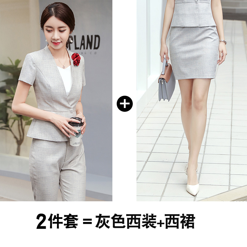 Thẩm mỹ viện làm đẹp workclothes thời trang mùa hè mặc chuyên nghiệp cửa hàng đồ trang sức nhỏ phù hợp với phụ nữ mỏng