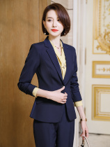 Professional suit Femininity fashion autumn and winter new womens suit Work clothes Hotel frock interview formal suit