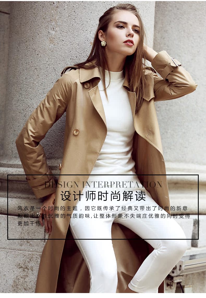 Trench pour femme en Nylon en Coton - Ref 3226568 Image 8