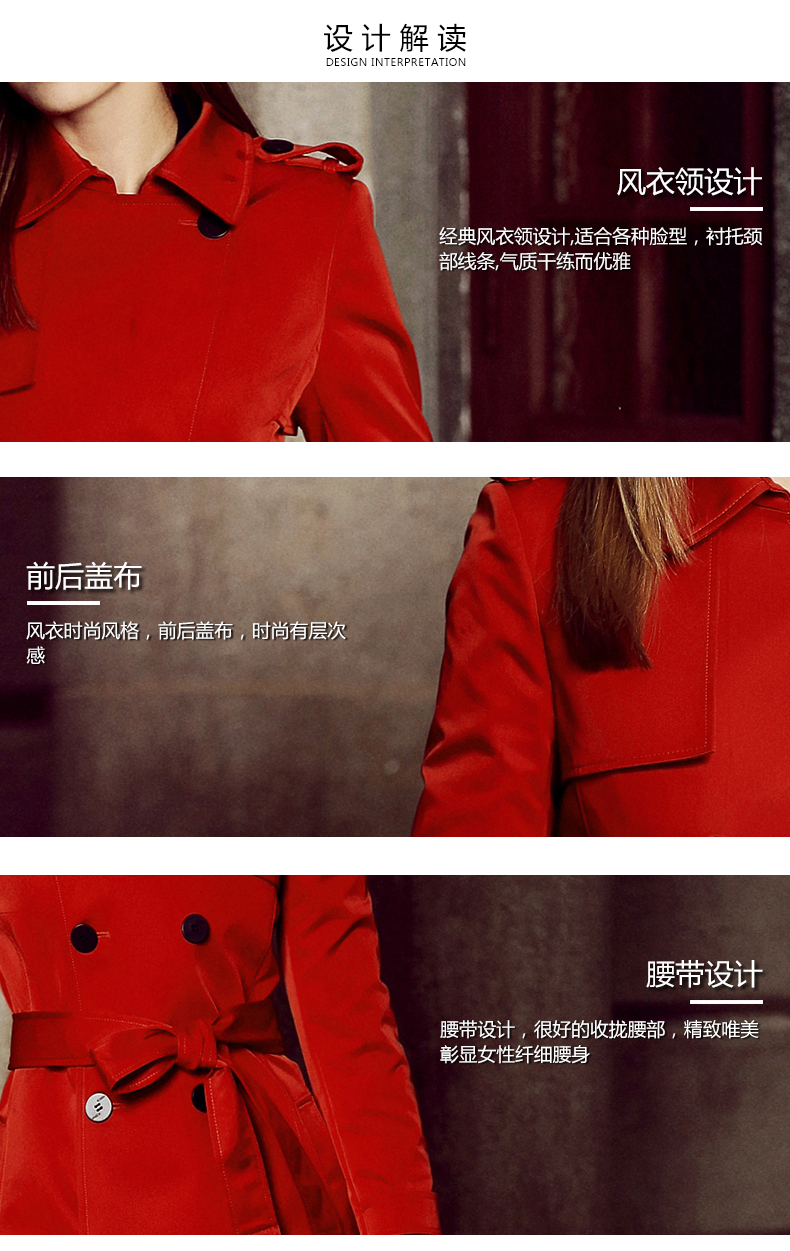 Trench pour femme en Polyester en Polyester - Ref 3226473 Image 9