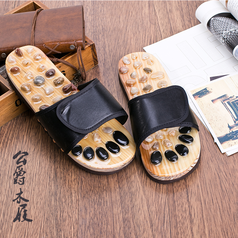 Health Care Large Size Jade Massage Health Clogs for Men and Women, Wooden Slippers, Couple Shoes, Gift for Parents, Love Wooden Shoes, Special Price