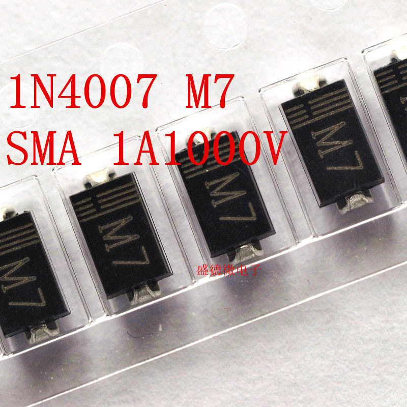 Fairing diode 1N40071A 1000V M7 SMA DO-214AC 50 only