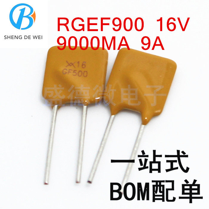 New RGEF500 16V 5A 5000MA PPTC self-restoring fuse