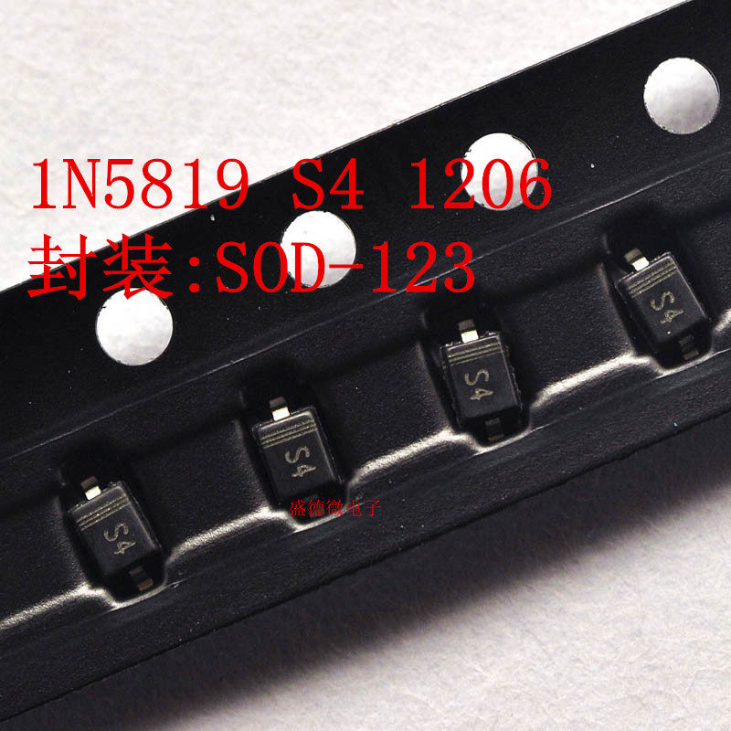 Patch Schottky 1N5819W 1N5819W S4 SOD123 SOD123 1206 volume 50