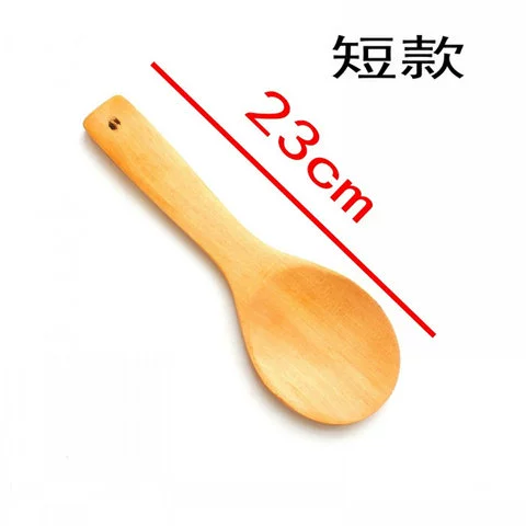 Bếp không dính xẻng gỗ đặc biệt Không có xẻng sơn xẻng tay cầm dài Nấu xẻng bếp nhiệt độ cao - Phòng bếp kệ để gia vị