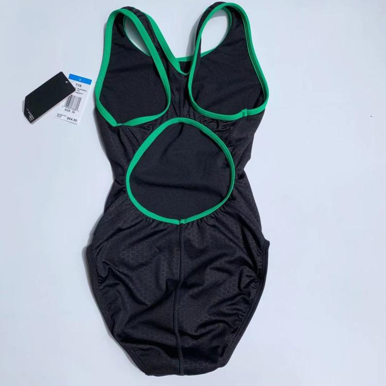 American T professional training competition one-piece swimsuit wide shoulder straps comfortable drag-reducing impedance chlorine resistant to wear female athlete swimwear