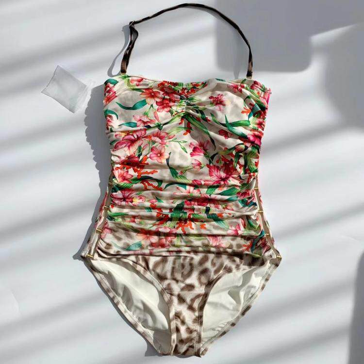 Double eleven new stylish sexy swimsuit BAO WEN flower wiping hollow swimsuit CM26