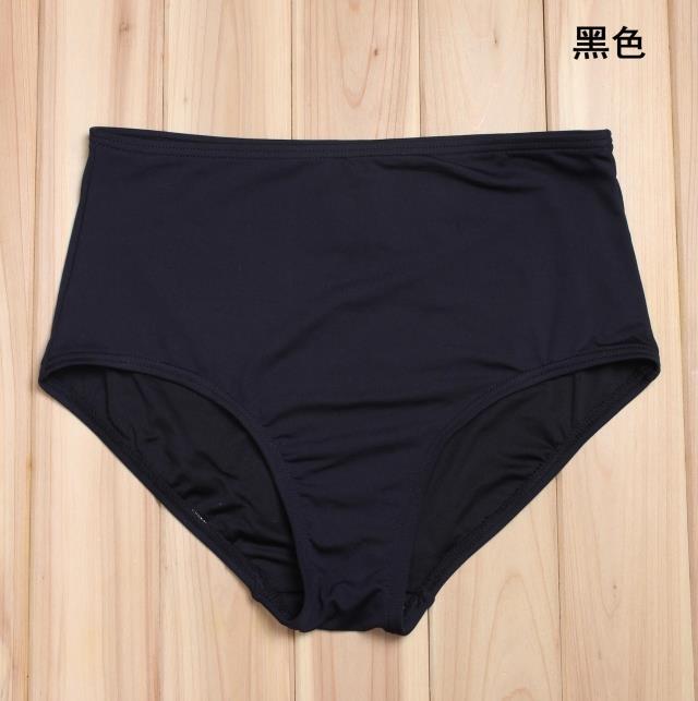 Kyspin Swimming Furniture) Foreign Trade Original Single Two-piece Swimsuit Women's Swimsuit Pants Black Dark Blue High Waisted Swimming Pants XS M L