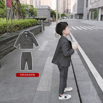 Boys foreign style suit tide 2021 spring and autumn clothing Korean childrens suit suit handsome British children casual suit