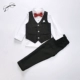 Trang phục bé trai Phù hợp với trẻ em Vest Mùa hè Little Host Trang phục Hoa Girl Boy Dress Set Phong cách Anh - Váy trẻ em