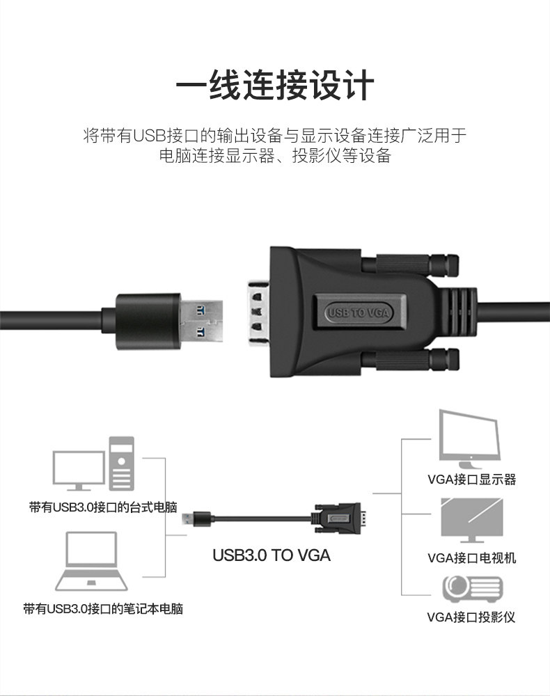 USB в VGA CABL