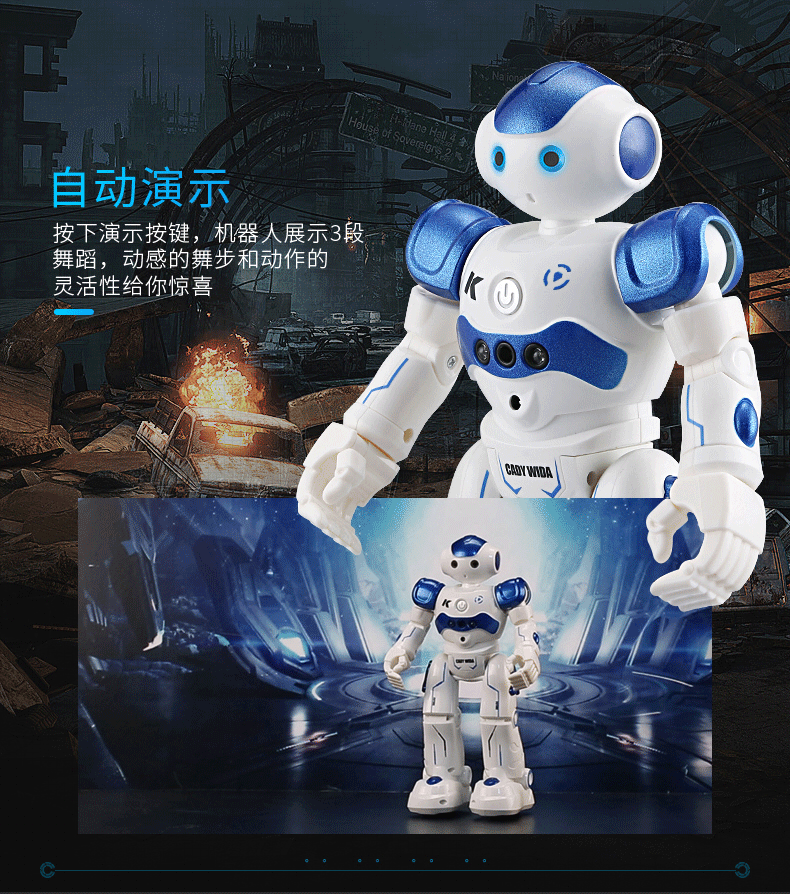 Điều khiển từ xa lập trình thông minh robot áo giáp thép nắm tay kể chuyện trai gái giáo dục sớm sạc quà tặng đồ chơi trẻ em đồ chơi gỗ