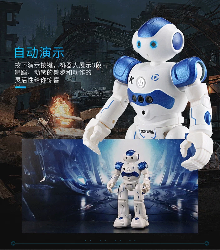 Điều khiển từ xa lập trình thông minh robot áo giáp thép nắm tay kể chuyện trai gái giáo dục sớm sạc quà tặng đồ chơi trẻ em ô tô điều khiển từ xa