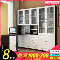 Simple combination Corner computer desk Desk Bookshelf Bookcase All-in-one corner writing desk Study desk Household