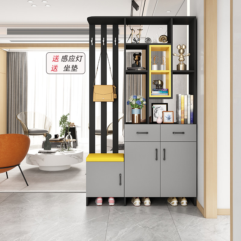 Entry porch cabinet shoe cabinet integrated entry screen partition cabinet living room simple decorative cabinet modern combination hall cabinet