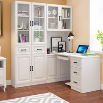 Corner Bookcase Computer Desk Children's Desk Complex Wardrobe Bookshelf Learning Desk Integrated Reservoir Table