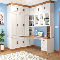 Brief Corner Wardrobe Desk Integrated Children Room Bookcase Live Brain Table Modern Bedroom Bookcase Lockers