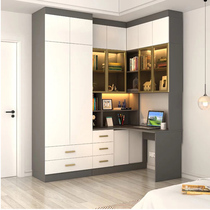 Modern Corner Bookcase Computer Desk Children Desk Conjoined Combined Wardrobe Bookshelf Study Table INTEGRATED LOCKER