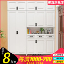 Simple foyer cabinet Shoe cabinet combination coat cabinet Door partition Entrance cabinet Decorative balcony cabinet Locker Nordic style