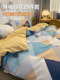 Yalu light luxury pure cotton bed four-piece set 2023 new winter thickened cotton quilt cover bed sheet three-piece bedding set