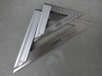  Inventory New Langda brand angle ruler Aluminum seat triangle file thickened stainless steel right angle ruler Woodworking ruler Precision drawing ruler