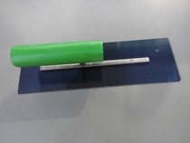 Clear stock new Hans flat head with tooth push knife tooth edge trowel epoxy floor tile decoration plastering tool