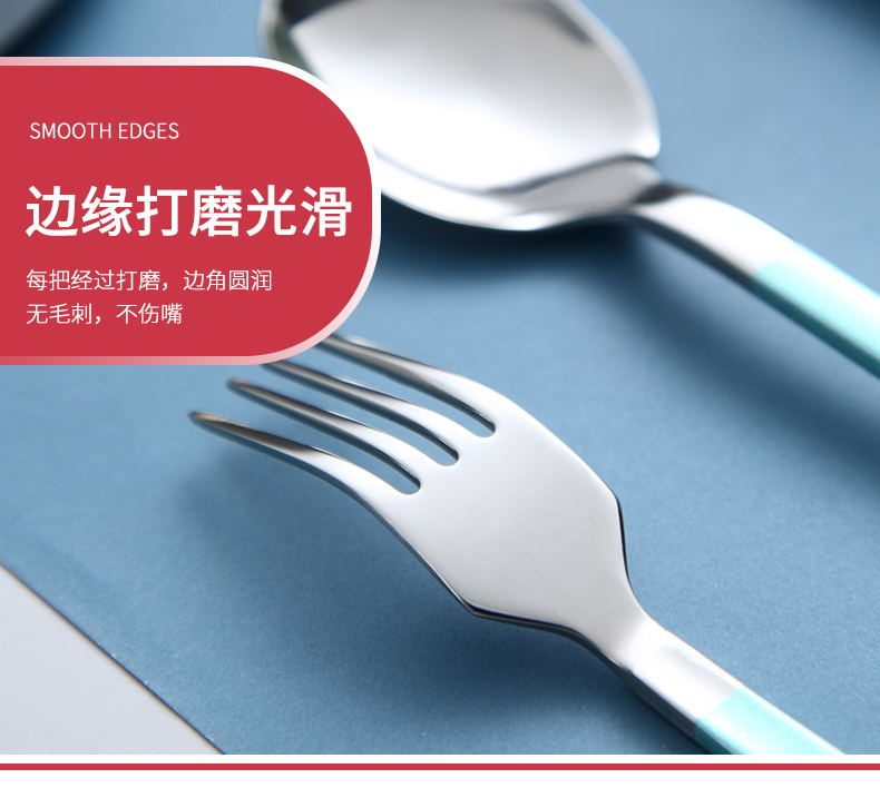 Portable chopsticks spoons three - piece suit tableware use 304 stainless steel fork Korean students express chopsticks box