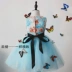 Đầm trẻ em hoa bướm công chúa màu xanh váy pettiskirt mẫu giáo trường tiểu học biểu diễn trang phục múa nữ bộ vest dự tiệc cho bé trai Váy trẻ em