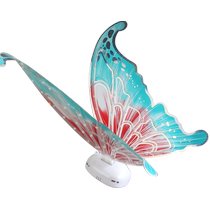 Moving Electric Butterfly Wings Elf Wings Back Adorned Children Shine Toy Little Girl New Year Gifts