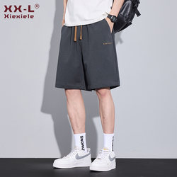 Ice Silk Casual Shorts for Men, Summer Thin Style 2025 New Loose Straight-Leg Trendy Brand Sports Mid-Length Shorts for Men