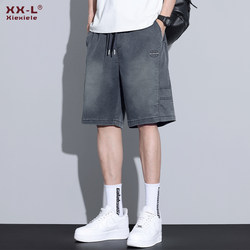 Ice Silk Denim Shorts for Men 2025 Summer Thin Tencel Five-Point Shorts American Workwear Sports Casual Mid-Length Pants