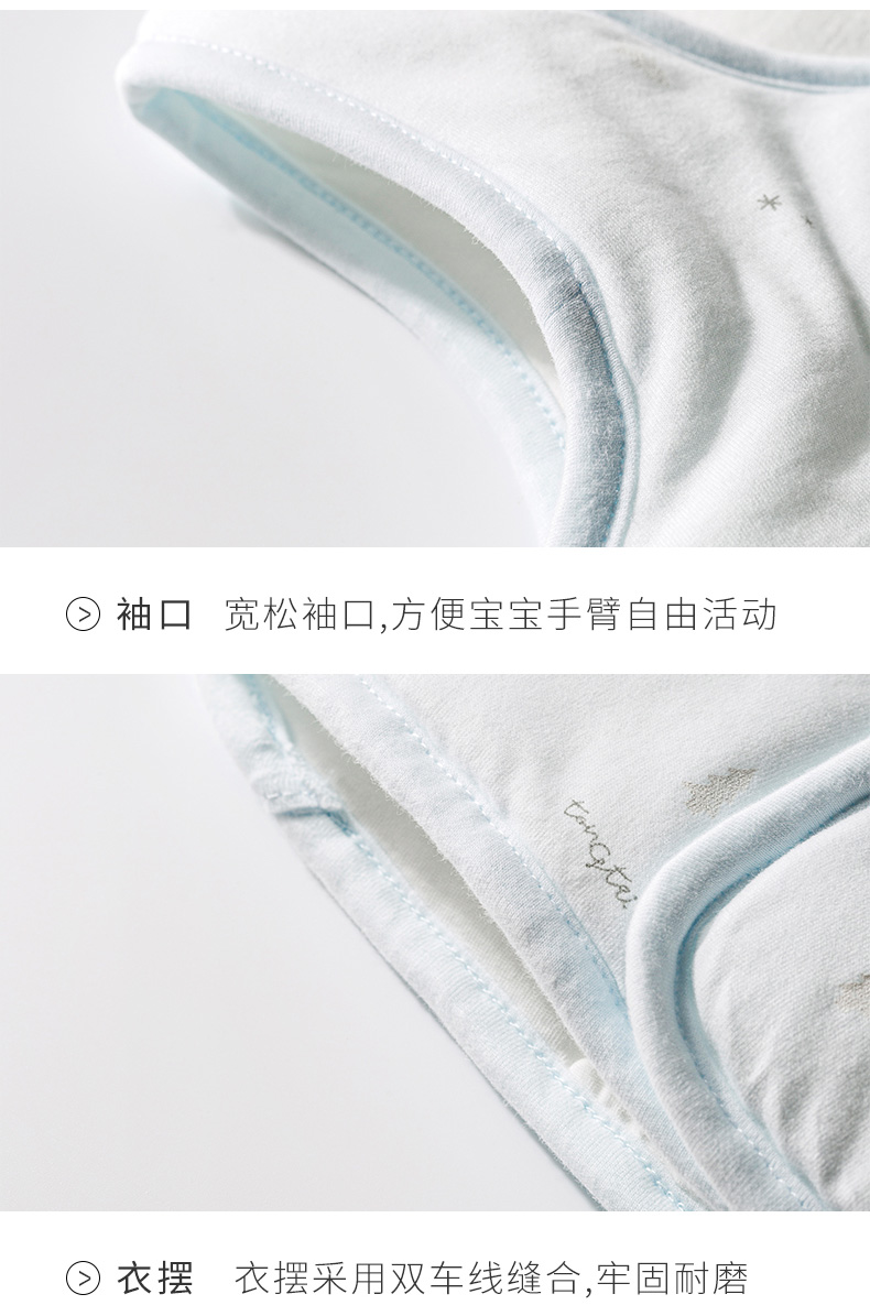 Tong Tai một phần cotton vest cho trẻ sơ sinh mùa thu và mùa đông dày áo gile thu đông bé gái