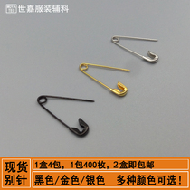 Wedding dress clothing general metal tag pin buckle pin black gold silver safety pin