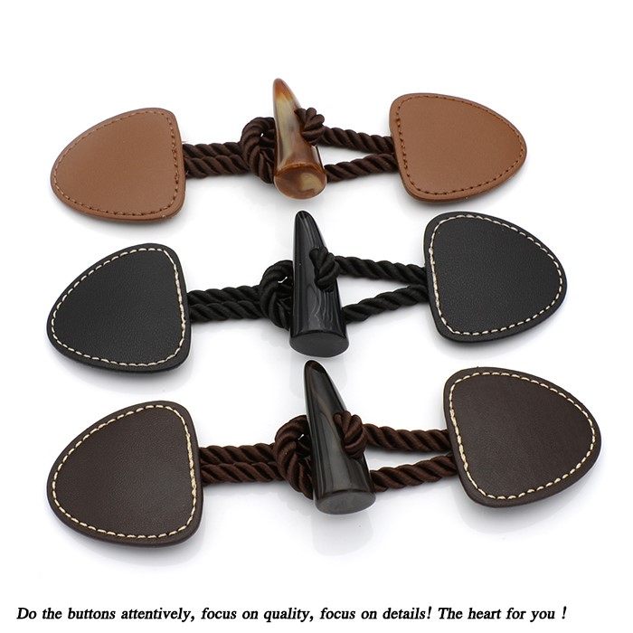 Horn Button Cashmere Coat Button High-end Button Women Button Large Horn Button Wool Coat Button Leather Pair Button Women