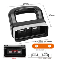 Универсальное ухо для одиночного и двойного отверстия (см. Рисунок для характеристик установки) 2 пакета