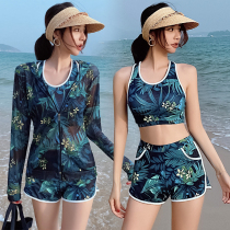 Swimsuit womens split plus size 2020 new fairy summer conservative belly sunscreen sea 2021 fat mm hot spring swimsuit