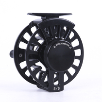 Black fly fishing wheel No. 3456 machined aluminum wheel with release force left and right hand interchange fishing reel