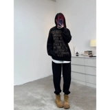 Martens, летние тонкие черные спортивные штаны для отдыха