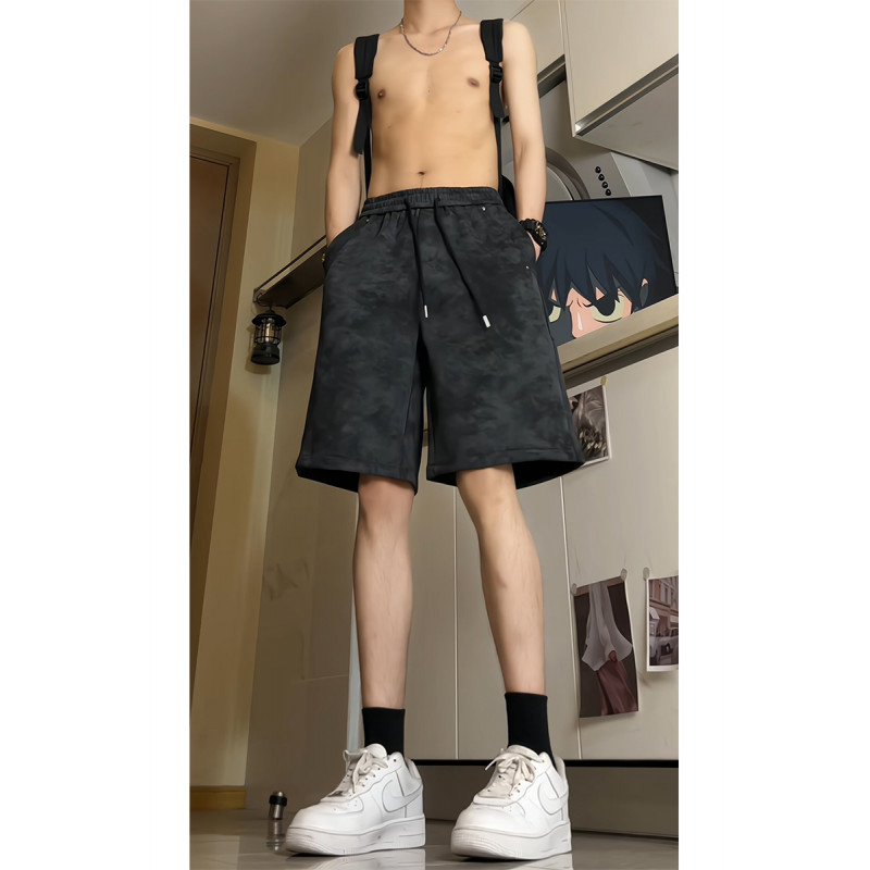 American Basketball Sports Shorts for Men, Trendy Brand Niche Design Tie-Dye Pants, Summer Thin High-Waisted Five-Six-Point Pants American Basketball Sports Shorts for Men, Trendy Brand Niche Design Tie-Dye Pants, Summer Thin High-Waisted Five-Six-Point Pants