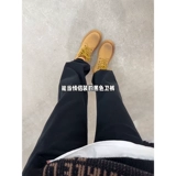 Martens, летние тонкие черные спортивные штаны для отдыха