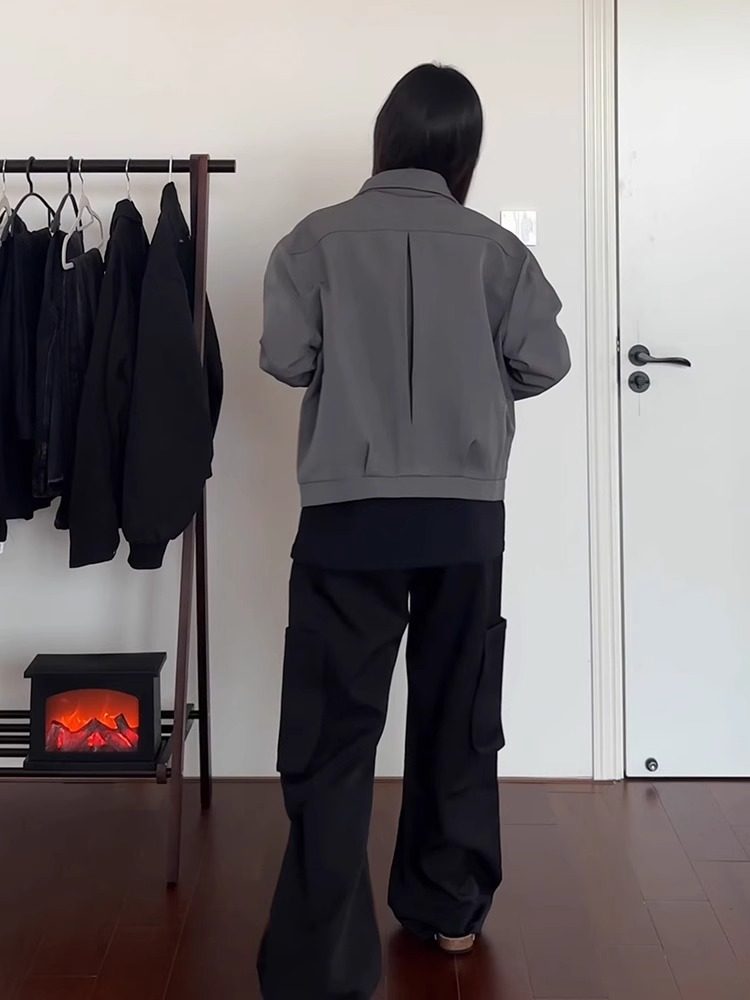 Black Warrior Functional Cargo Pants for Men, Summer Multi-Pocket Straight-Leg Work Pants, American High Street Vibe Flared Pants