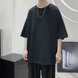 Трендовая футболка с коротким рукавом для отдыха, коллекция 2021, оверсайз, в корейском стиле, круглый воротник, короткий рукав