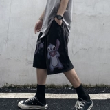 Шорты, трендовые штаны в стиле хип-хоп, оверсайз, в корейском стиле, свободный прямой крой